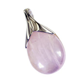 Hanna Pink Gemstone Pendant with Silver Accent